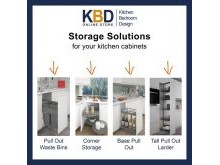 A selection of kitchen storage solutions we supply