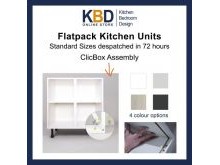 The very popular clicbox flatpack kitchen cabinet